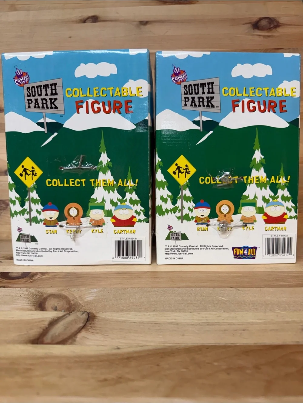 NIB Vintage Lot 2 South Park Cartman Kenny 6” Figurines 1998